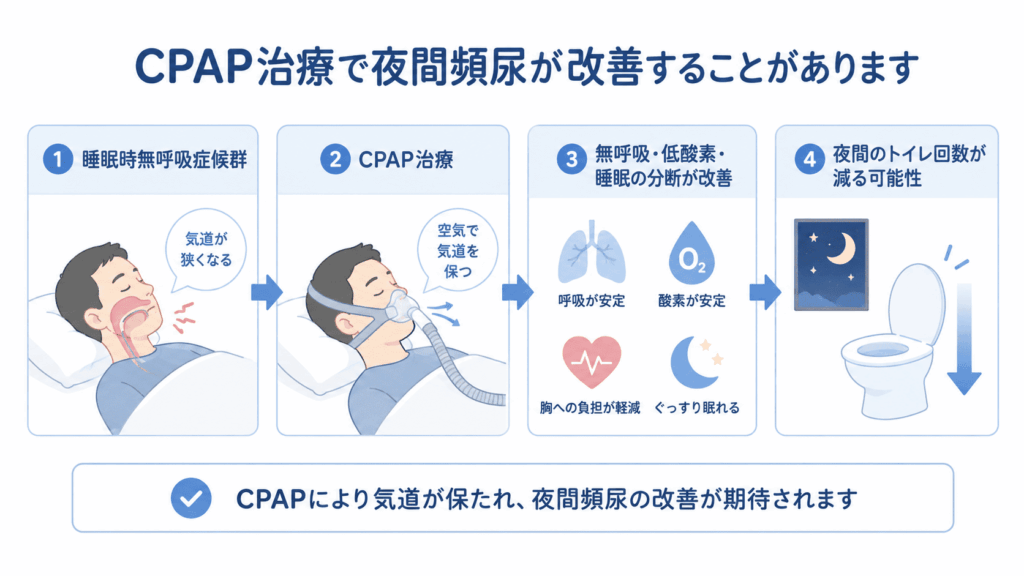 CPAPが夜間頻尿を改善