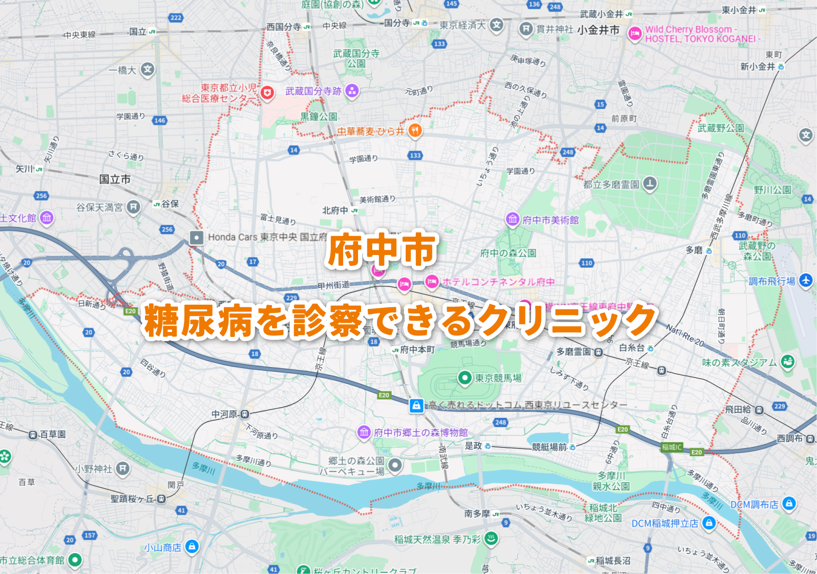 府中市周辺から通える糖尿病クリニック