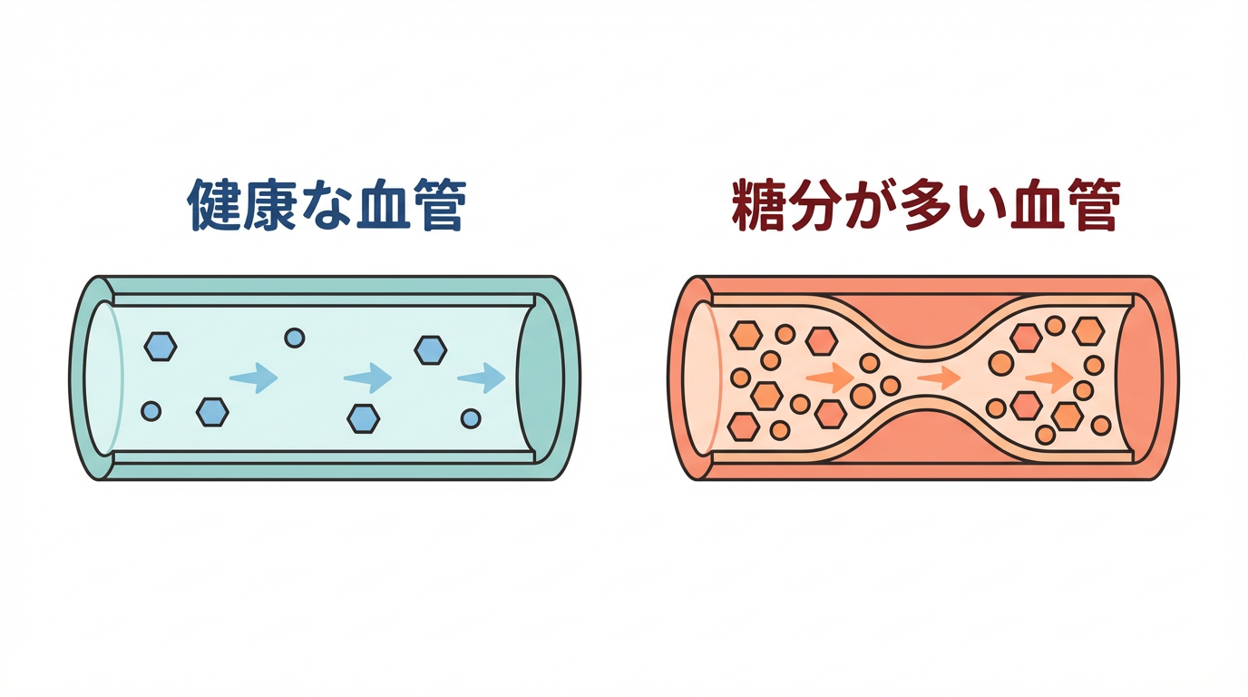 糖尿病の血管　調布市つつじヶ丘駅前内科クリニック　糖尿病内科