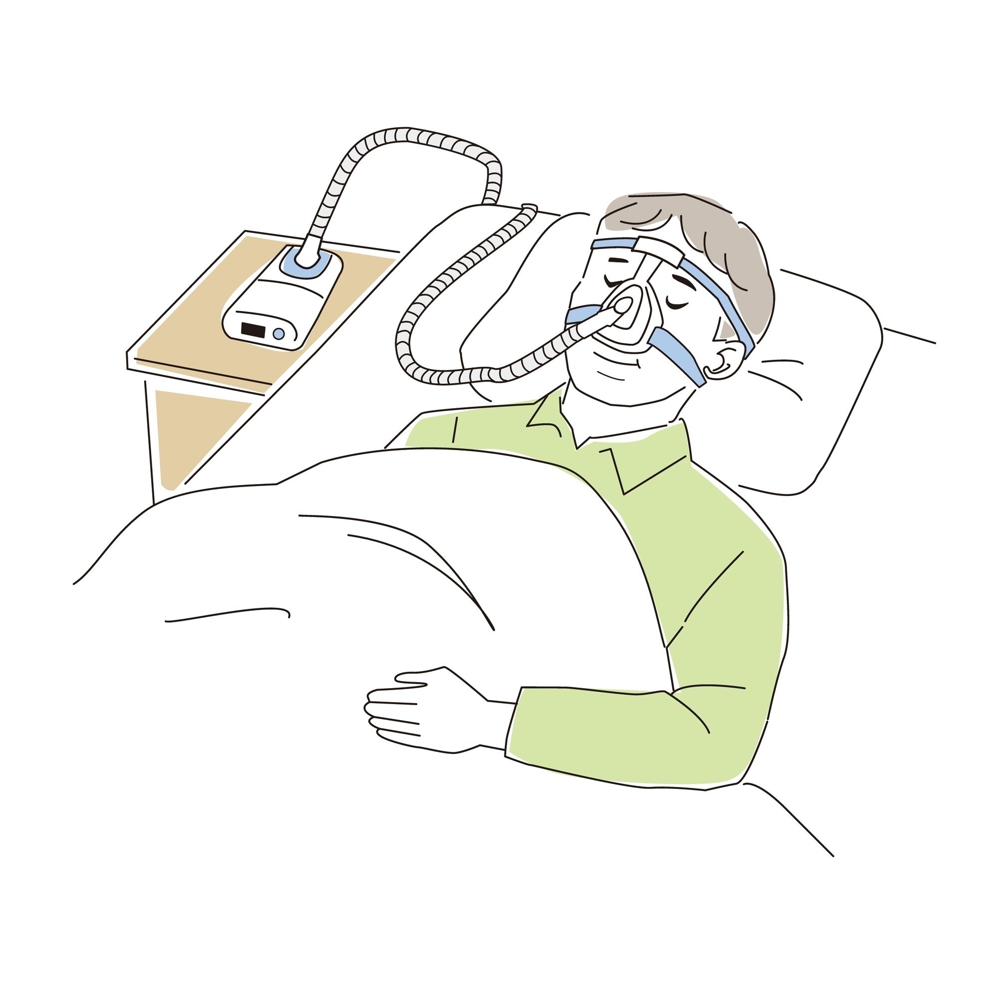 睡眠時無呼吸症候群の検査の流れ・自宅でできる? 3 CPAP治療