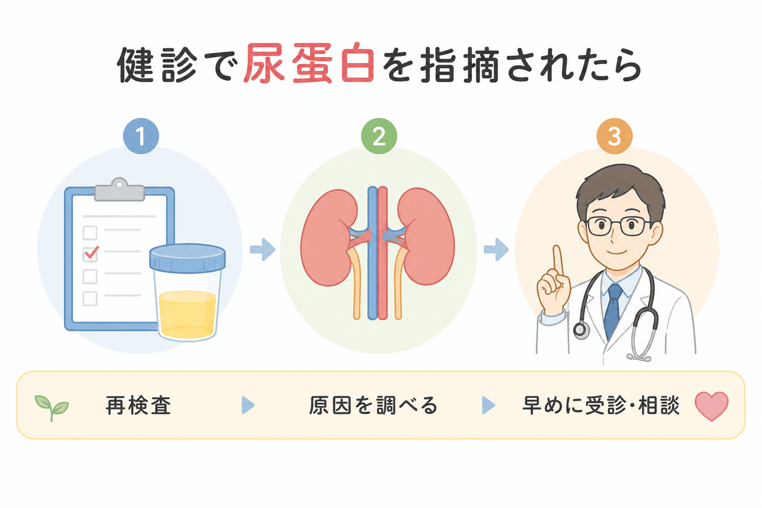 調布で尿蛋白を指摘されたら