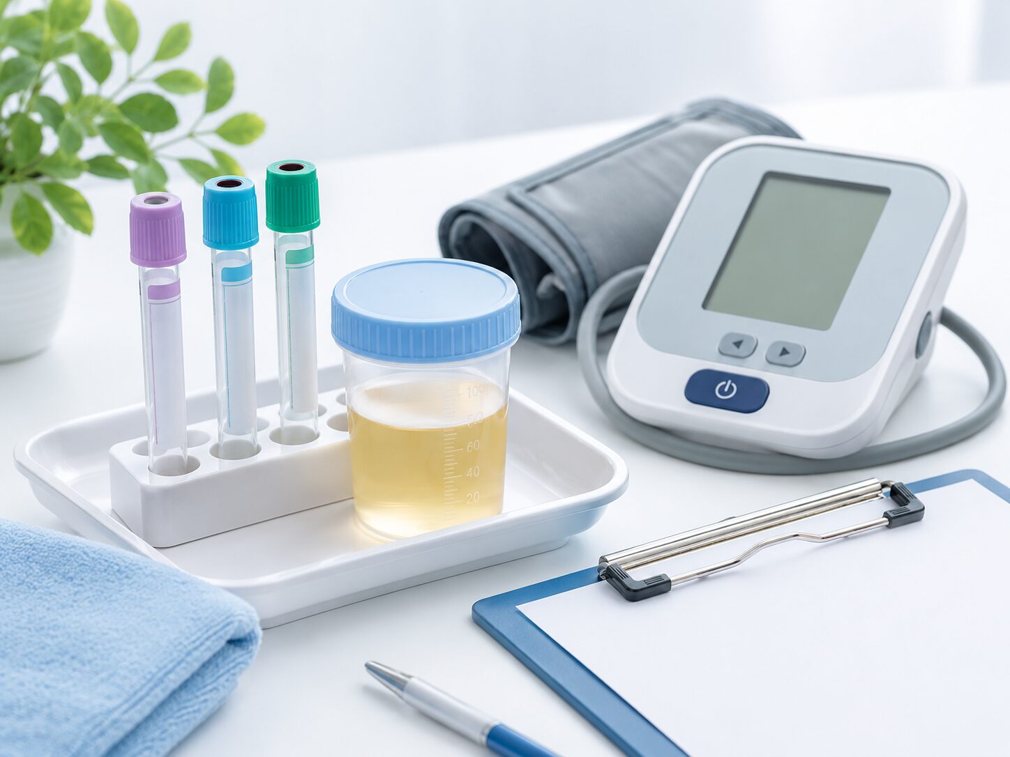健康診断で異常を指摘されたら|判定の意味・急ぐサイン・再検査の受け方 4 血液検査・尿検査に使用する器材|調布市つつじヶ丘駅前内科クリニック